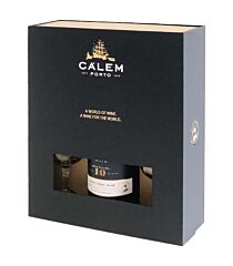 Calem Porto 10 Yr Old Decanter And  2 Glasses