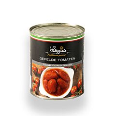 Soleggiato Tomaten Heel Gepeld Op Sap