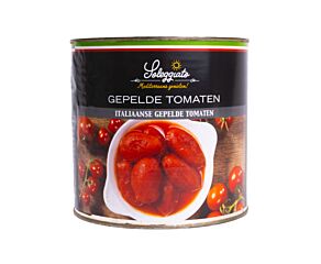 Soleggiato Tomaten Heel Gepeld Op Sap