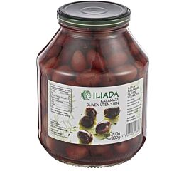 Iliada Kalamata Olijven Ontpit (Ug 900 Gram)