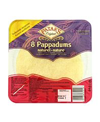 Patak's Pappadums Naturel Ready To Eat 8St