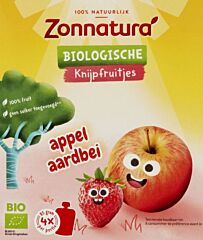 Zonnatura Knijpfruit Appel Aardbei 4 X 85 Gr Nl Bio 01