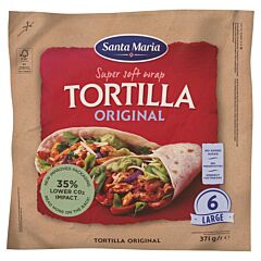 Santa Maria Wrap Tortillas Original Large 25 Cm (6 Stuks)