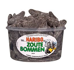 Haribo Drop Zoute Bommen