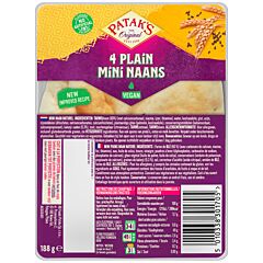 Patak's Naanbrood Naturel Mini 4 Stuks