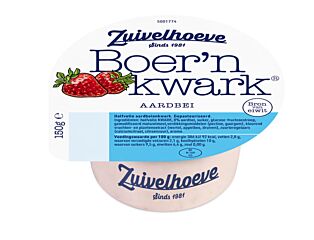 Zuivelhoeve Echte Kwark Aardbei 150 Gr