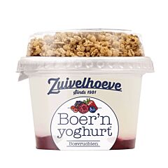 Zuivelhoeve Boer'n Yoghurt Bosvruchten + Muesli 170 Gr