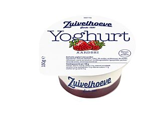 Zuivelhoeve Echte Yoghurt Aardbei 150 Gr