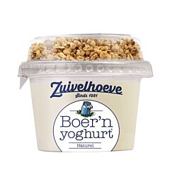 Zuivelhoeve Boer'n Yoghurt Naturel + Muesli 170 Gr