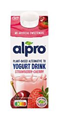 Alpro Drinkyoghurt Aardbei-Kers Plantaardig