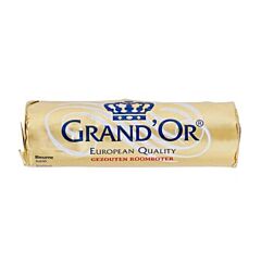 Grand'or Roomboter Gezouten Rol 250 Gram