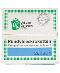 Van Geloven Rundvleeskroket 20% 80 Gr