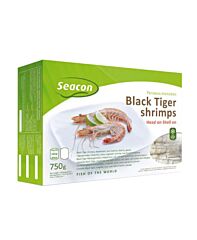 Nw Seacon Garnaal Black Tiger Hoso Semi Iqf 13/15 Fc 80% Diepvries