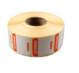 Depa Daglabel Afneembaar 25X25 Mm Zaterdag