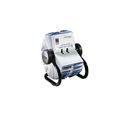 Rolodex Visitekaartenmolen 67X102mm+200 Kaarten Zwart