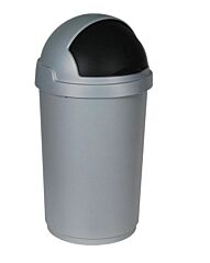 Curver Roll Bullet Bin 50 Liter Zilver- Antraciet