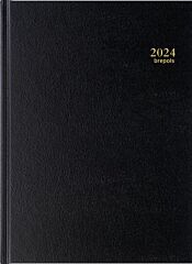 Brepols Agenda 2024 Bremax A4 Zwart