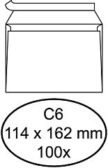 Quantore Envelop Bank C6 114X162 80Gr Zk Wt