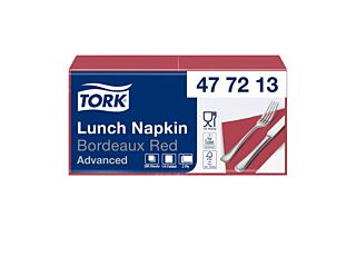 Tork Lunchservet 33X33cm 2-Laags 1/4-Vouw Bordeaux