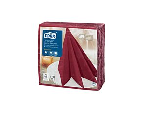 Tork Dinnerservet 39X39cm 1/4-Vouw Burgundy