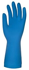 Nova 38 Huishoudhandschoen Gevlokt Blauw Mt 8-8,5 M