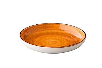 Q Authentic Bord Diep Rond Jersey Oranje 23,5 Cm