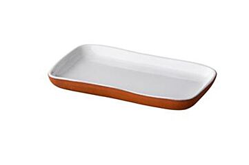 Q Authentic Stoneheart Snack Tapas Bord Wit 19X11,2 Cm