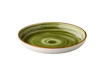 Q Authentic Diep Rond Bord Jersey Groen 23,5 Cm