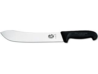 Victorinox Blokmes Rvs/Zwart Fibrox Gebogen 25Cm