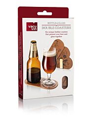 Vacu Vin Bottle & Glass Double Coasters Set Of 6