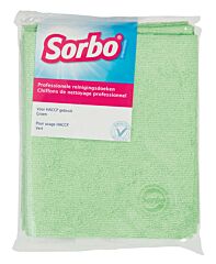 Sorbo Reinigingsdoek Microvezel Groen Haccp