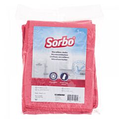 Sorbo Prof Microvezeldoeken 30X40cm Rood