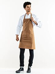 Chaud Devant Bib Apron Base Chestnut W70 - L85