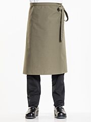 Chaud Devant Bib Apron Dark Olive W100 X L70