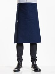 Chaud Devant Bib Apron Nordic Blue W90 X L65