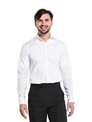 Chaud Devant Men Shirt White Stretch Xs