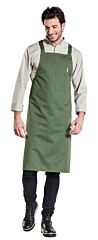 Chaud Devant Bib Apron Nordic Cross Forest W75 X L100cm