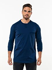 Chaud Devant T-Shirt Valente Ufx Navy Ls Maat S