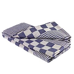 Duplex Theedoeken Holland Blok Blauw 65X65