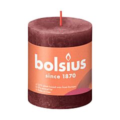 Bolsius Stompkaars Rustiek 80/68 Velvet Red