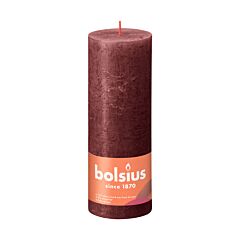 Bolsius Stompkaars Rustiek 190/68 Velvet Red