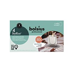 Bolsius Professional Styl Eco Glass Holder Transp Refil 2 X 4St